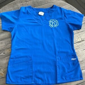 MONOGRAMMED (KBD)  Butter-Soft Core by UA™ 4-Pocket Scallop Neck Scrub Top